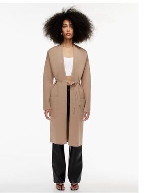 Long Aritzia Open Front Cardigan